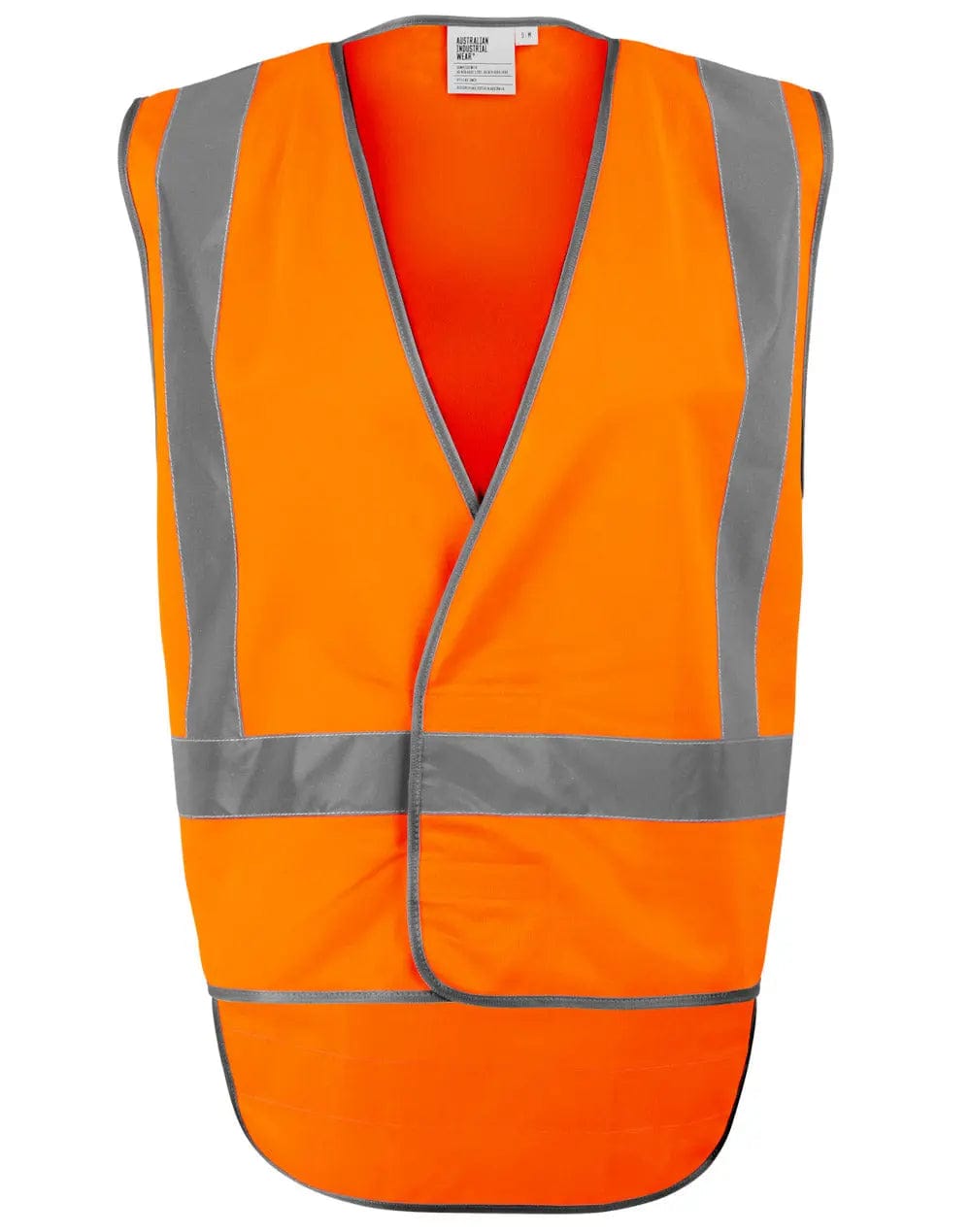Hi Vis Safety Vest-X Back with Tail SW72